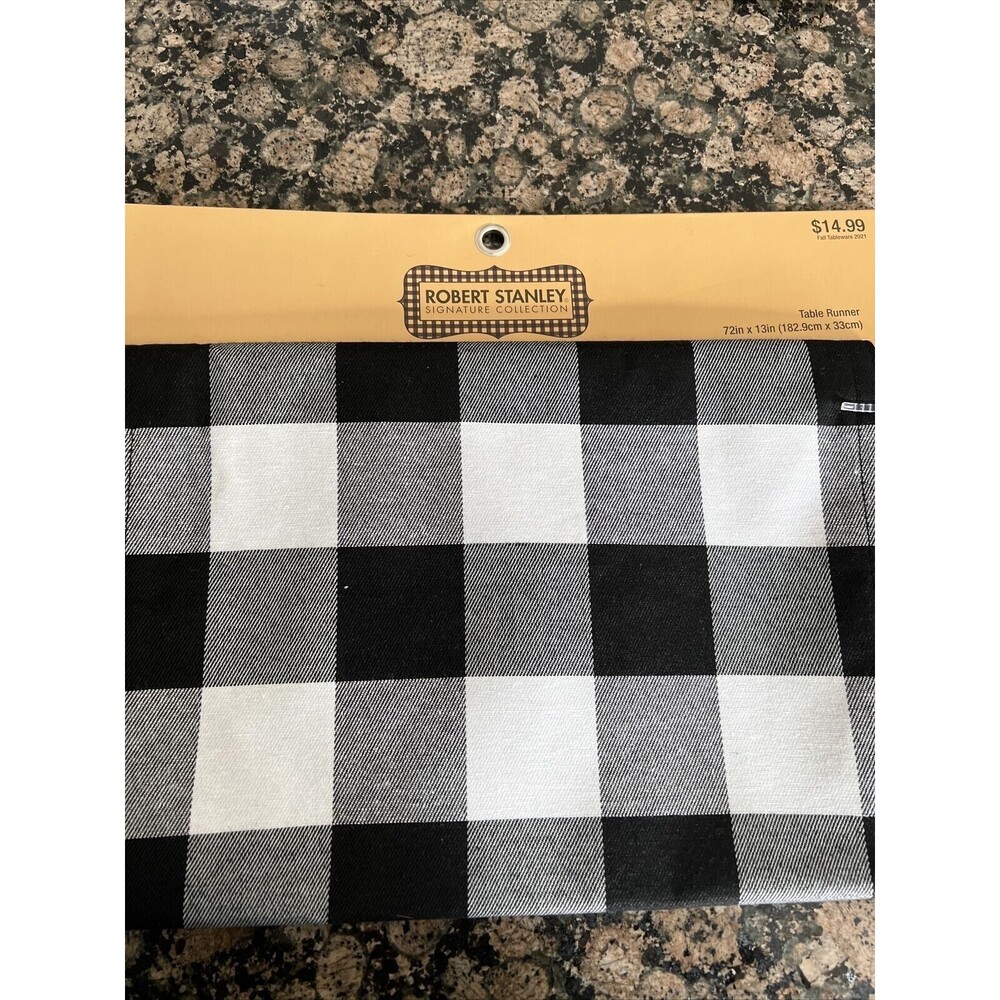 Buffalo Table Runner Cotton Linen Kitchen Dining Table Cloth Home Decor New